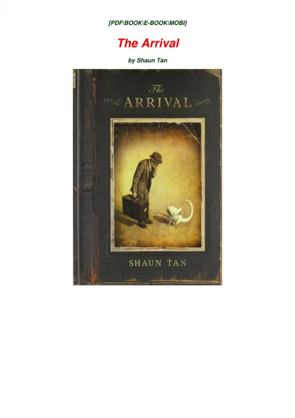 [PDF BOOK] The Arrival #FULL PAGE