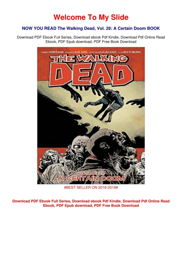 <PDF> The Walking Dead, Vol. 28: A Certain Doom #FULL PAGE