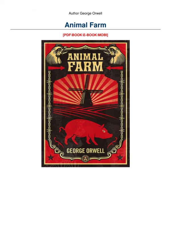 Animal Farm [EPUB]