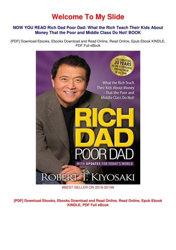 Rich Dad Poor Dad: What the Rich Teach Their Kids About Money That the Poor and Middle Class Do Not! [PDF]