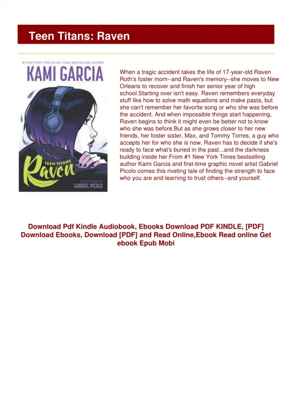 [PDF BOOK] Teen Titans: Raven #LIMITED