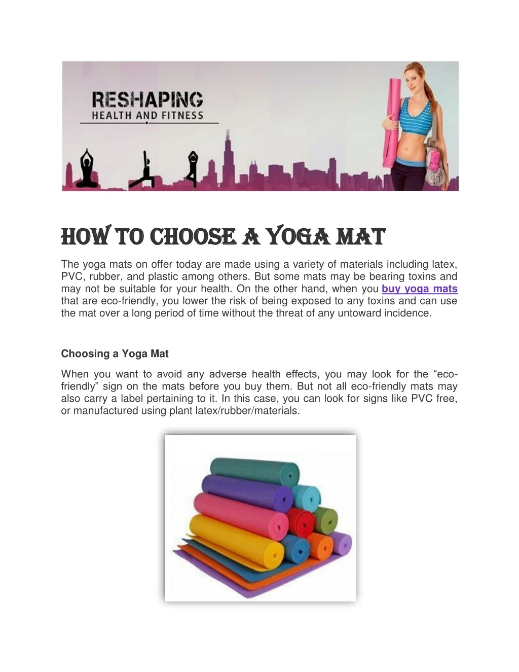 how to choose a yoga how to choose a yoga mat