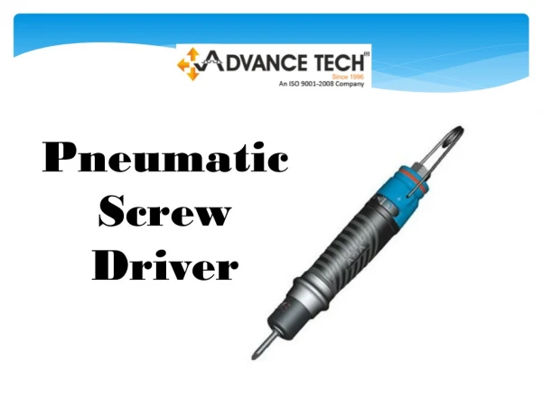 Buy Best Pneumatic Screw driver
