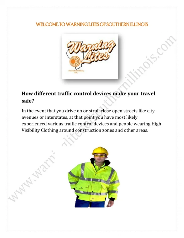 How different traffic control devices make your travel safe?