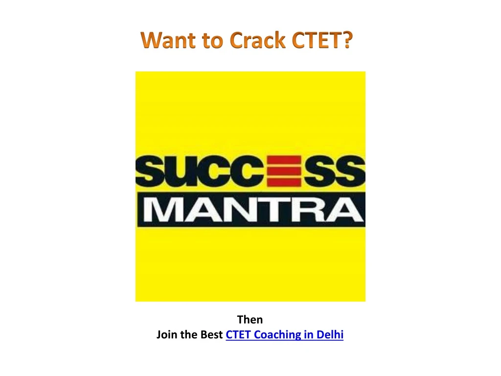 want to crack ctet