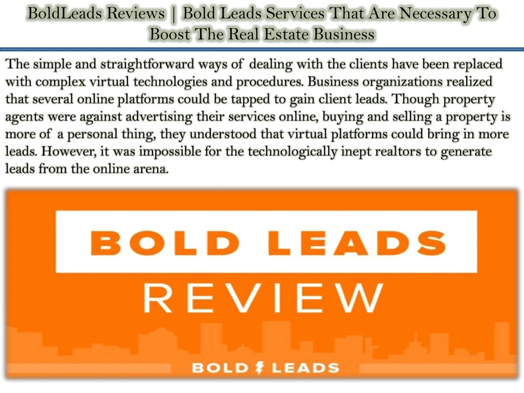 boldleads reviews bold leads services that