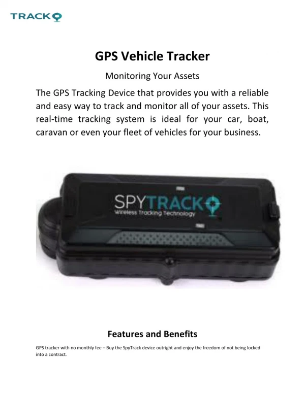 GPS Vehicle Tracker - spytrack