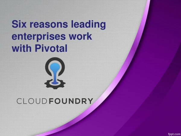 Pivotal Cloud foundry online Training