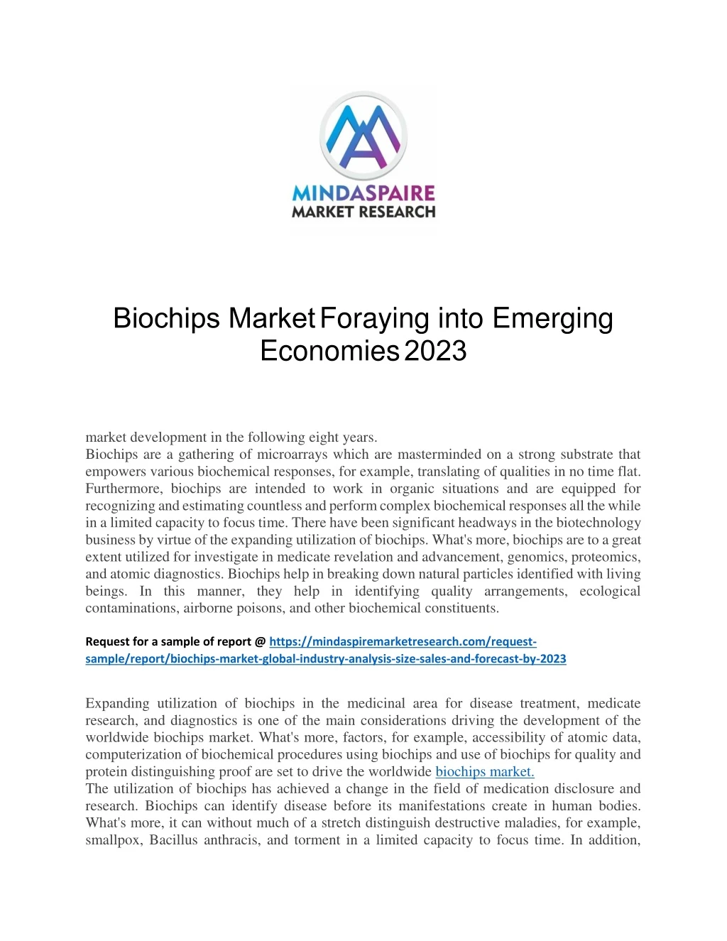 biochips market foraying into emerging economies