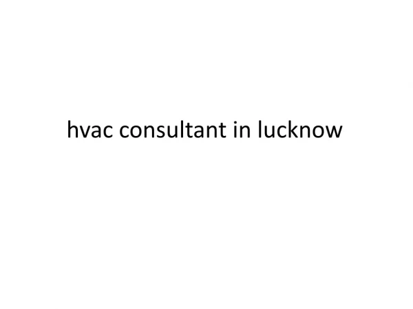 hvac consultant in lucknow