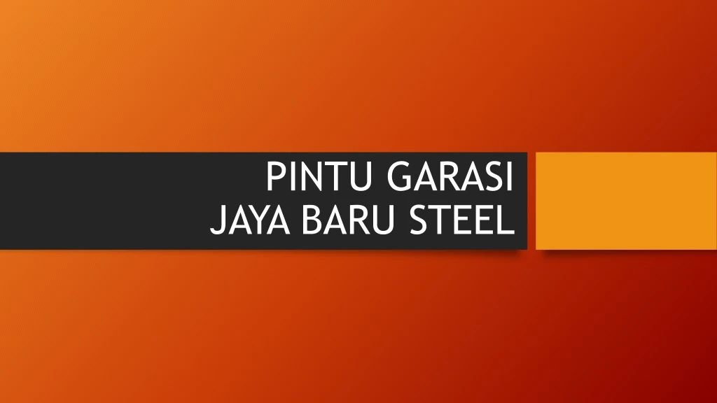 pintu garasi jaya baru steel