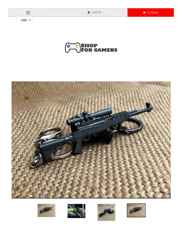 SKS PUBG Key Chain 7.62mm Bullet Weapon Model