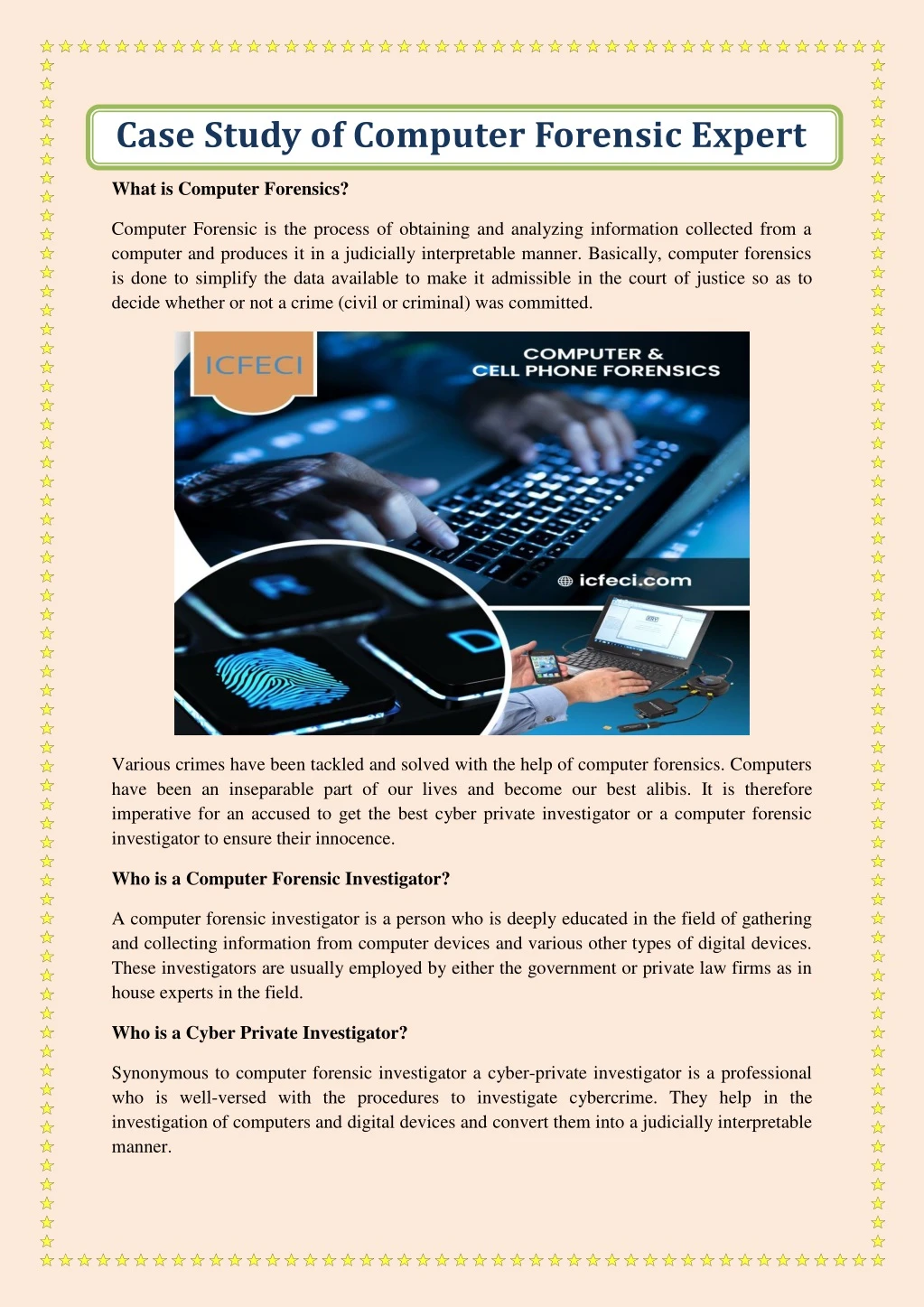 case study of computer forensic expert