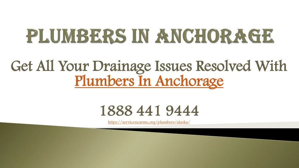 plumbers in anchorage