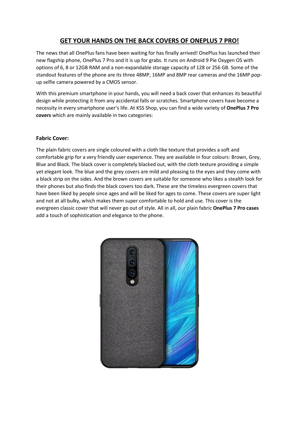 get your hands on the back covers of oneplus 7 pro