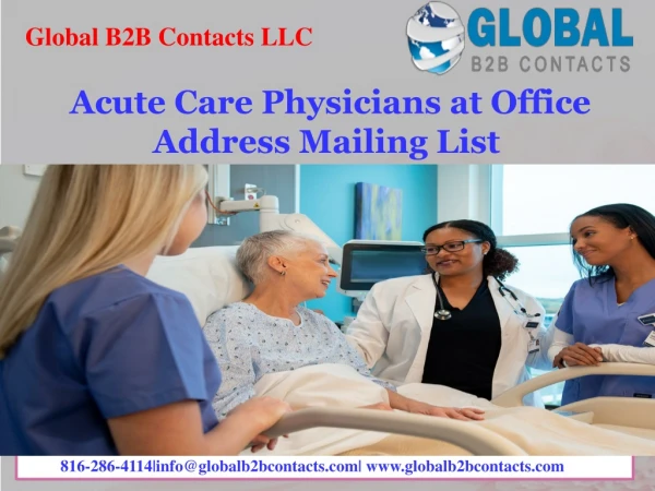 Acute Care Physicians at Office Address Mailing List