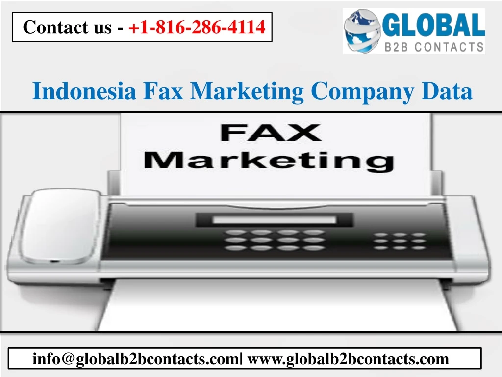 indonesia fax marketing company data