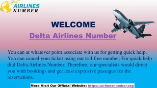Dial Delta Airlines Number, Get Discounts on Reservations - slide 1