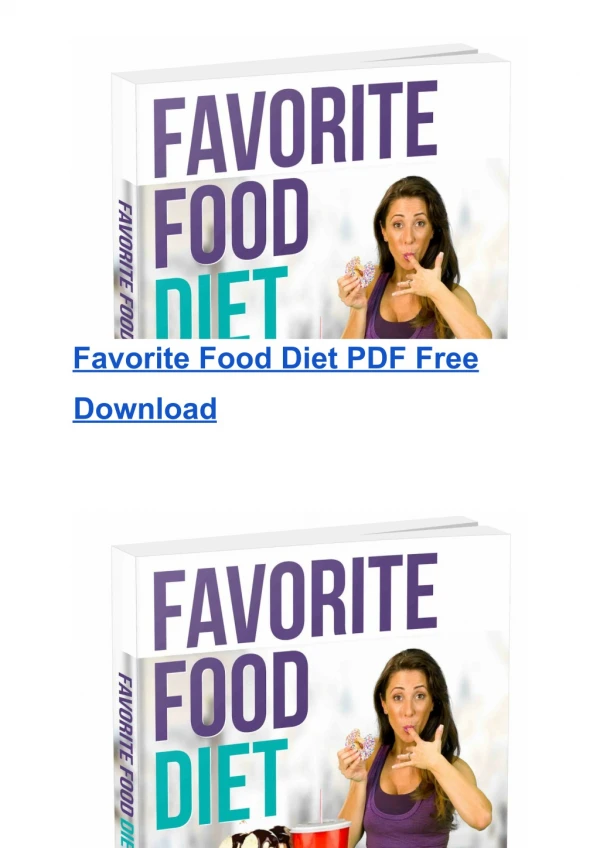 The Favorite Food Diet Free Download EBook-PDF | Chrissie Mitchell