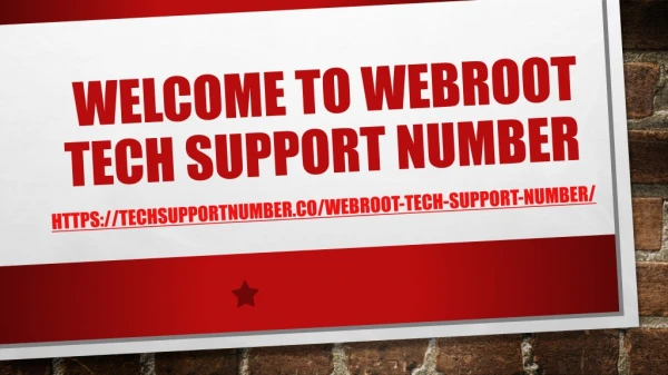 Webroot Antivirus Helpline Number