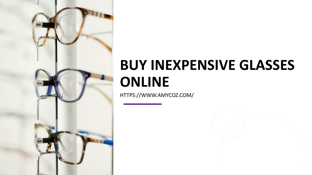 buy inexpensive glasses online