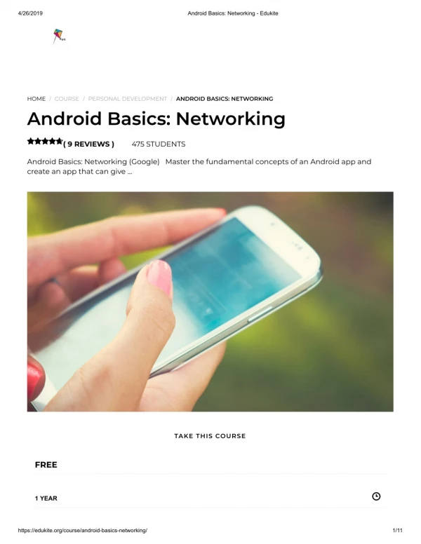 Android Basics_ Networking - Edukite