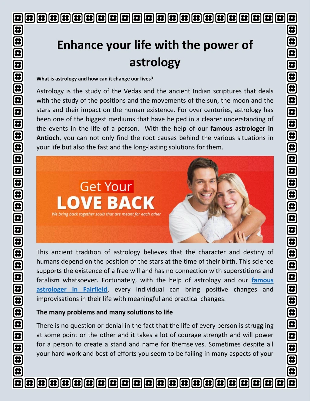 enhance your life with the power of astrology
