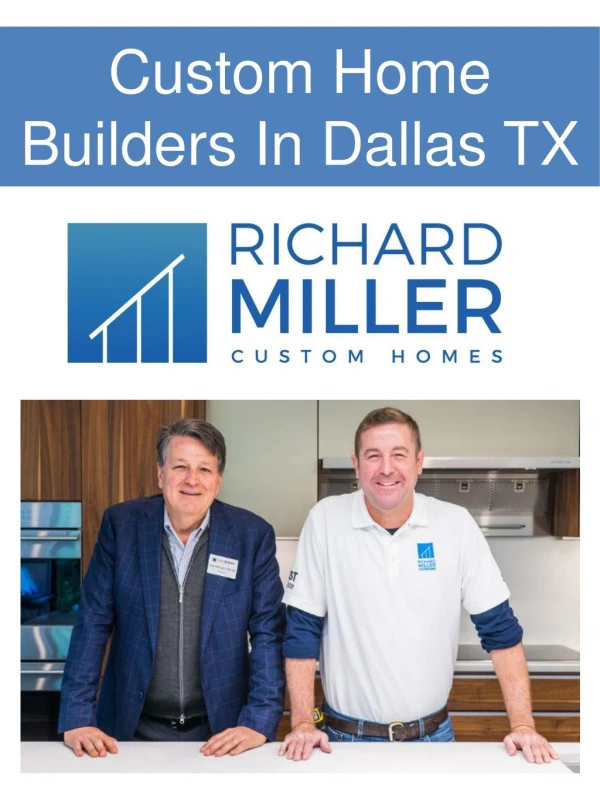 Custom Home Builders In Dallas TX
