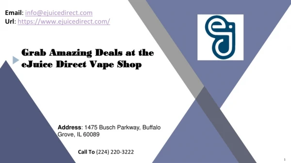 Grab Amazing Deals at the eJuice Direct Vape Shop