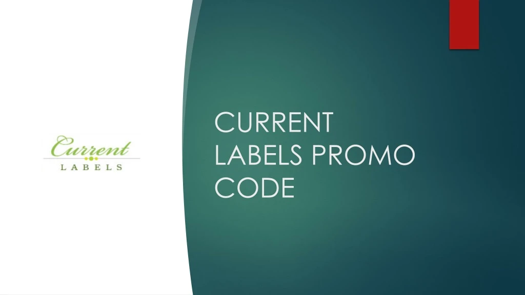 current labels promo code