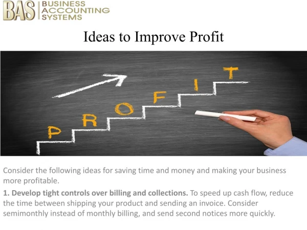 Ideas to Improve Profit