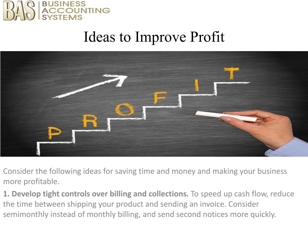 ideas to improve profit