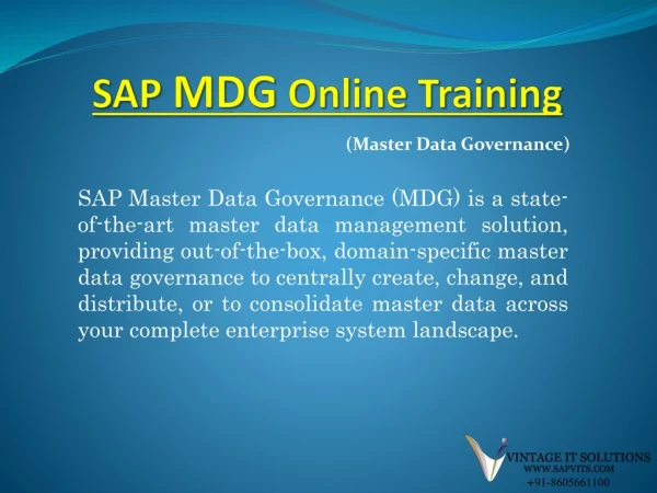 SAP Master Data Governance PDF