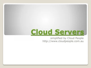Cloud Servers - slide 1