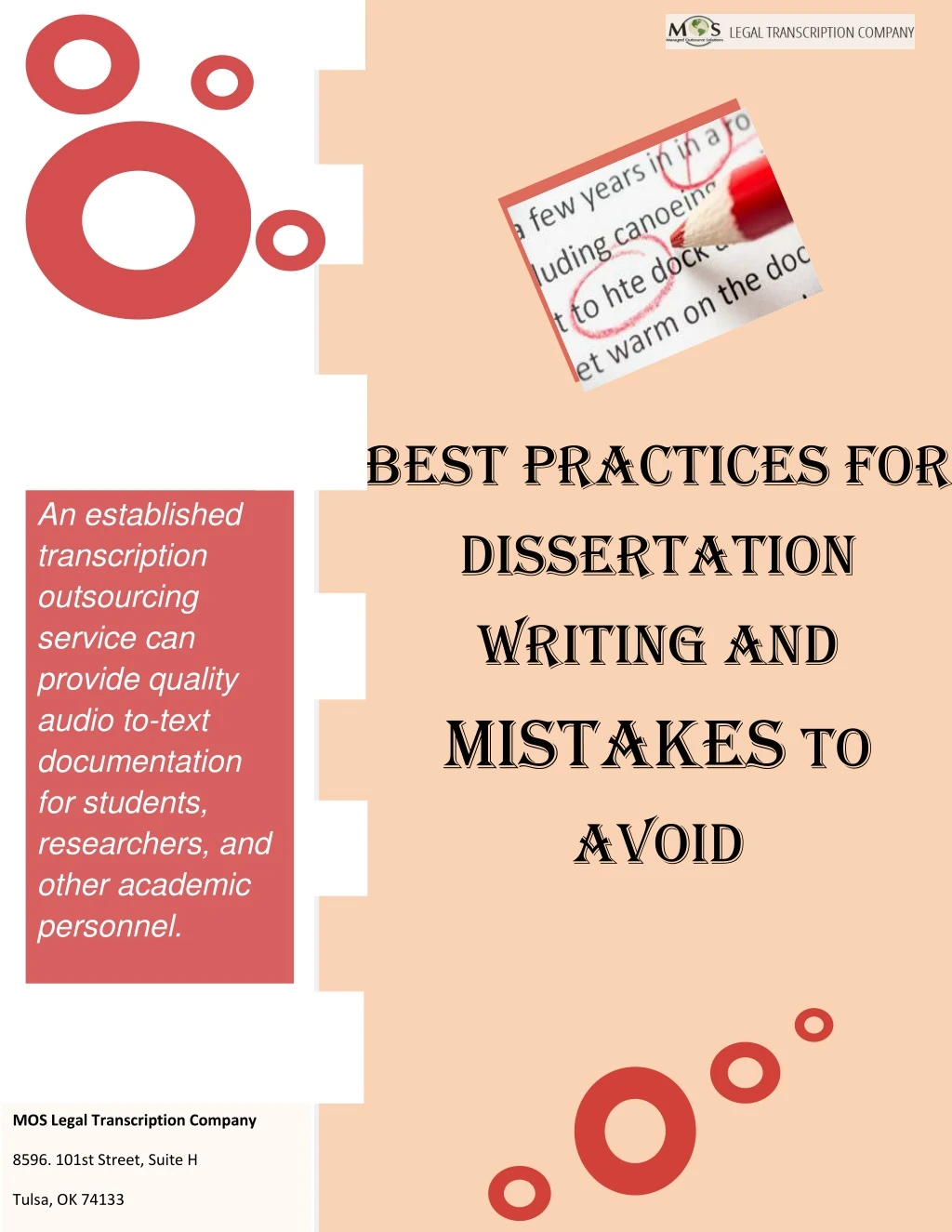 best practices for dissertation writing