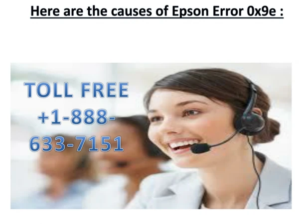 Epson Printer Error Code 0x9e - Call 1-844-266-0040 Epson Error Code 0x9e