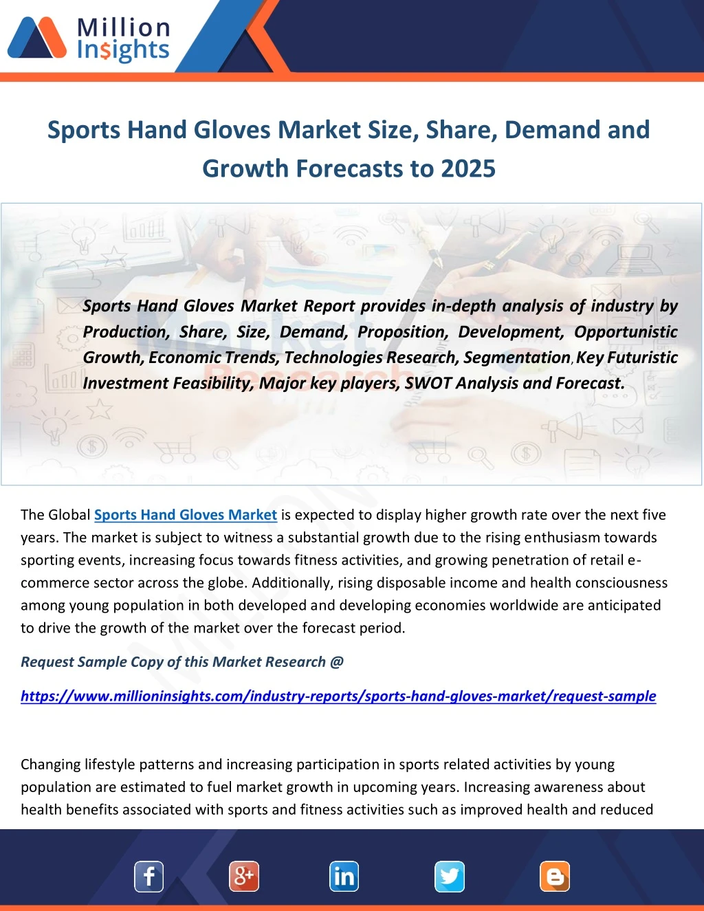 sports hand gloves market size share demand