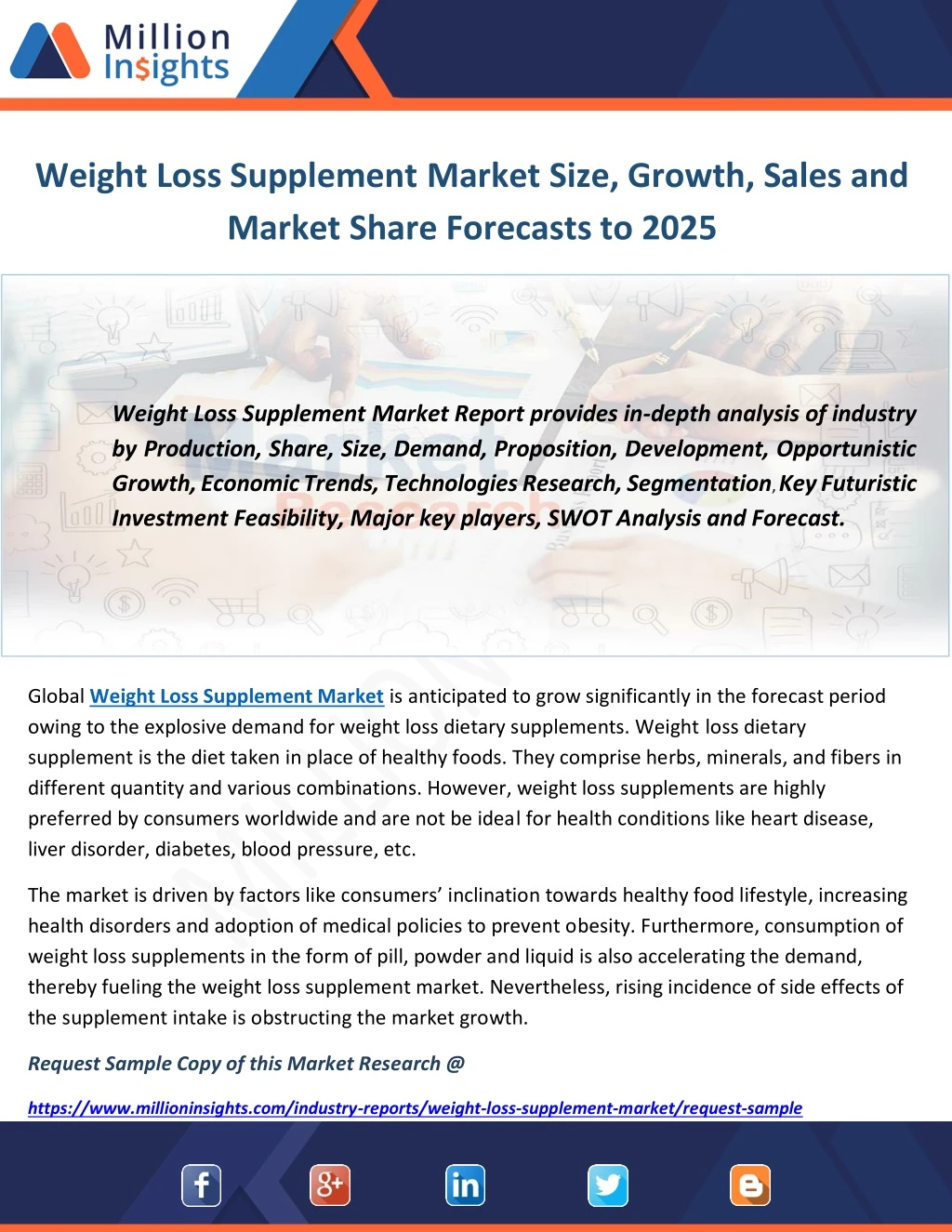 weight loss supplement market size growth sales