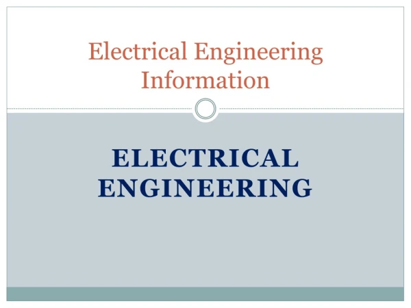 Electrical Engineering Study
