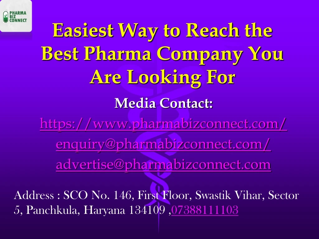 easiest way to reach the best pharma c ompany you a re looking for