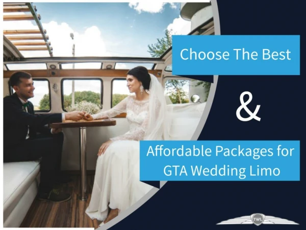 Choose The Best & Affordable Packages for GTA Wedding Limo
