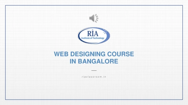 Web Designing course in Bangalore