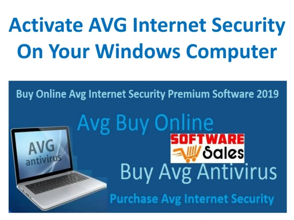 Activate AVG Internet Security On Your Windows Computer