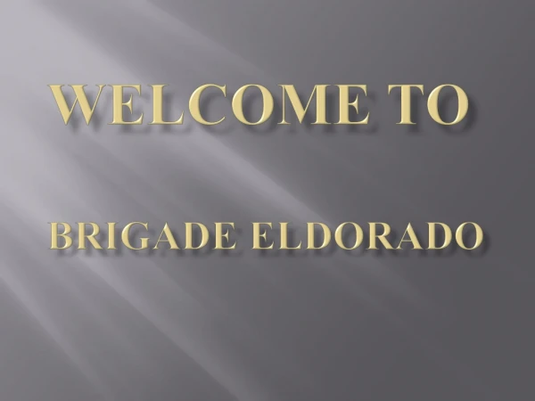 Brigade eldarado apartments bangalore