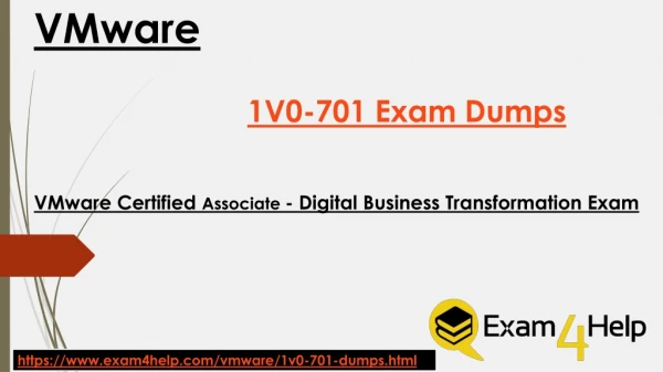 100% Passing Guarantee on 1V0-701 Exam dumps | Exam4Help.com