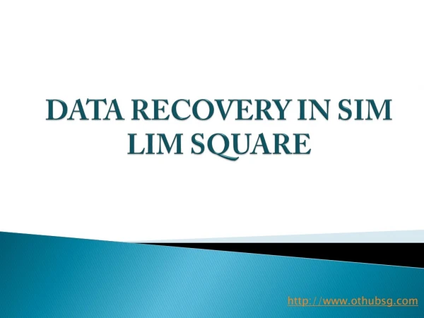 Data recovery in Sim Lim Square