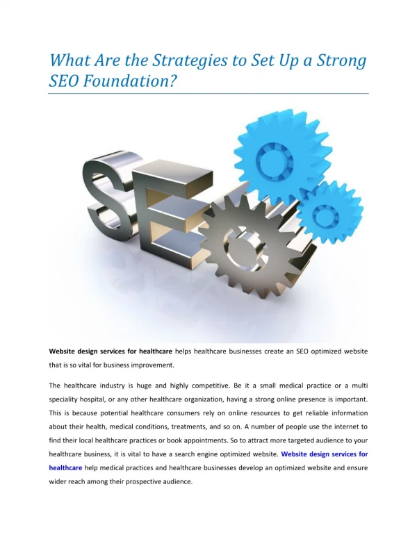 What Are the Strategies to Set Up a Strong SEO Foundation?