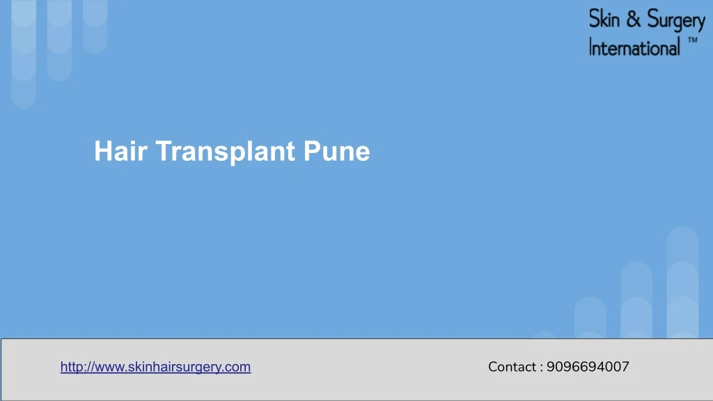 hair transplant pune