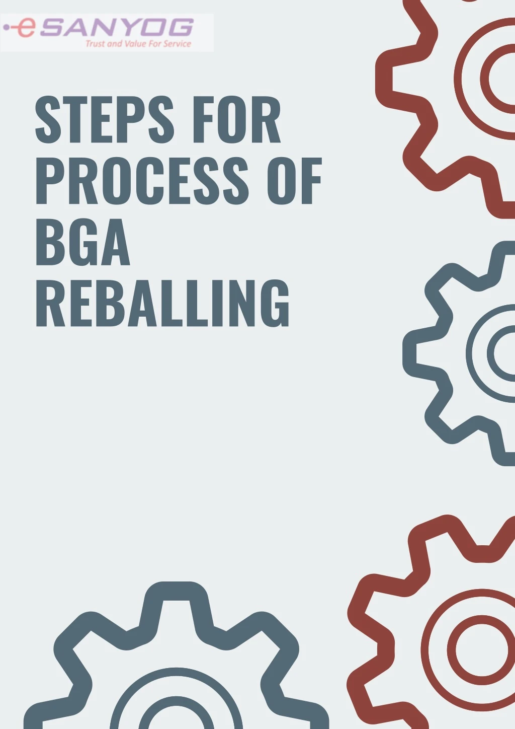 steps for process of bga reballing