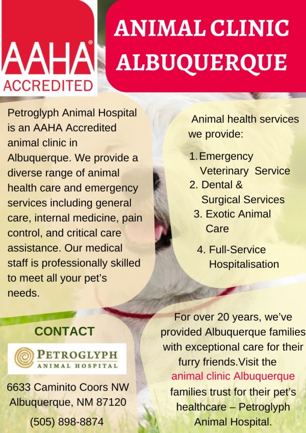 AAHA Accredited Animal Clinic Albuquerque